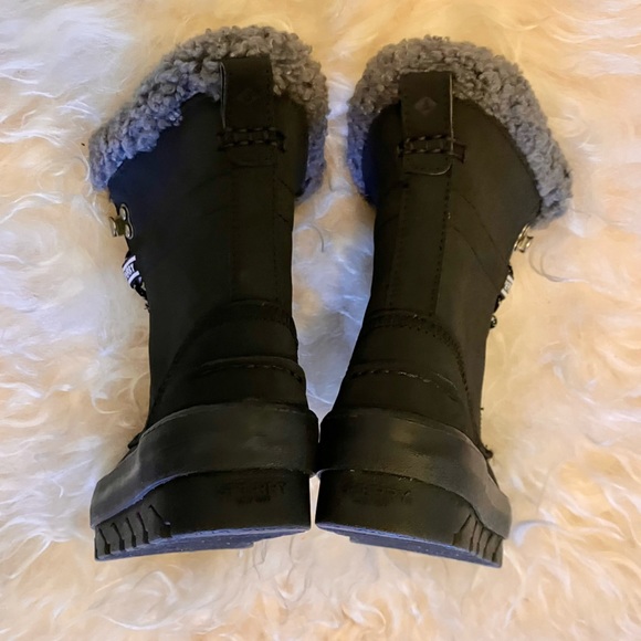 Sperry Black Winter Lace up Black comfortable ankle boots size 5,5 - Picture 10 of 14